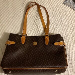 Roni Brown Leather Tote Bag